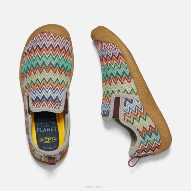 R0Z4142 Howser-Canvas-Slipper Keen Chevron-Plaza Taupe