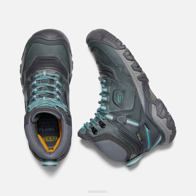 R0Z4177 Ridge Flex wasserdichte Wanderstiefel Keen Stahlgrau-Porzellan