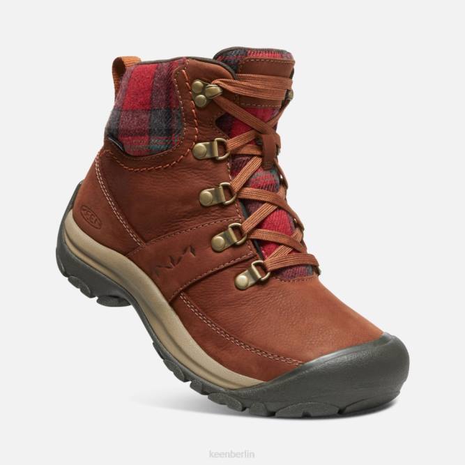 R0Z4190 Kaci III wasserdichter Winterstiefel Keen Schildpatt-rot kariert