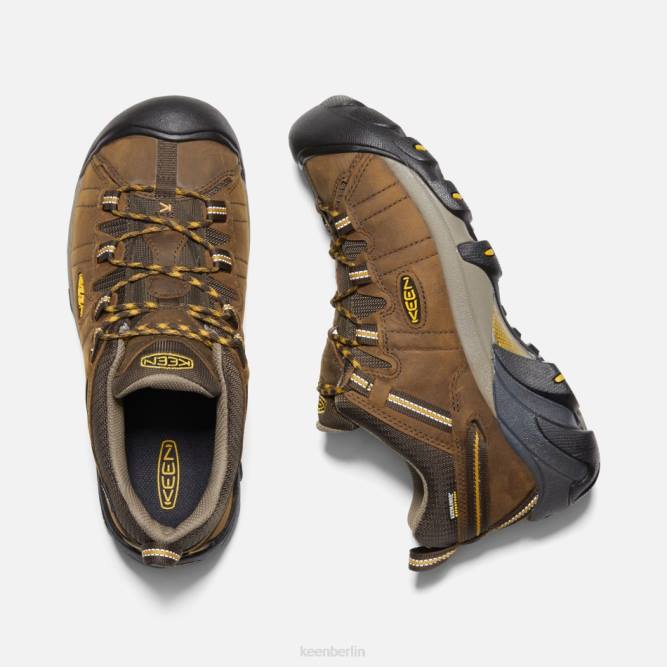 R0Z4252 Targhee II wasserdichte Wanderschuhe mit breiter Passform Keen Kaskadenbraun-Goldgelb
