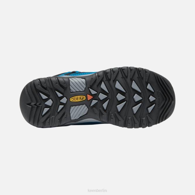 R0Z4287 Mykonos blau-gelbe ältere \Targhee Sport Vent Wandertrainer Keen Mykonos blau-scharfes Gelb