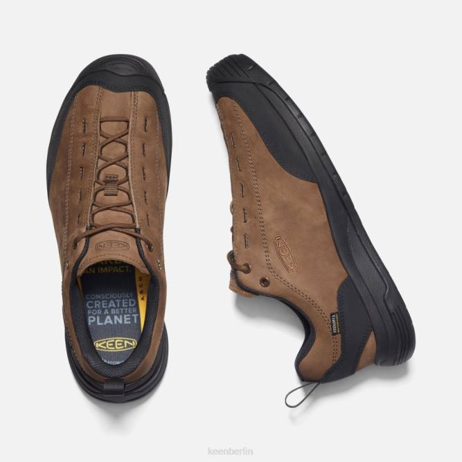 R0Z43 Wasserdichte Wildleder-Sneaker Jasper II Keen dunkles Erdschwarz