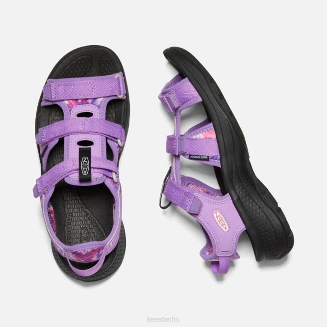 R0Z431 Offene Sandalen von Astoria West Keen Batik-Lila