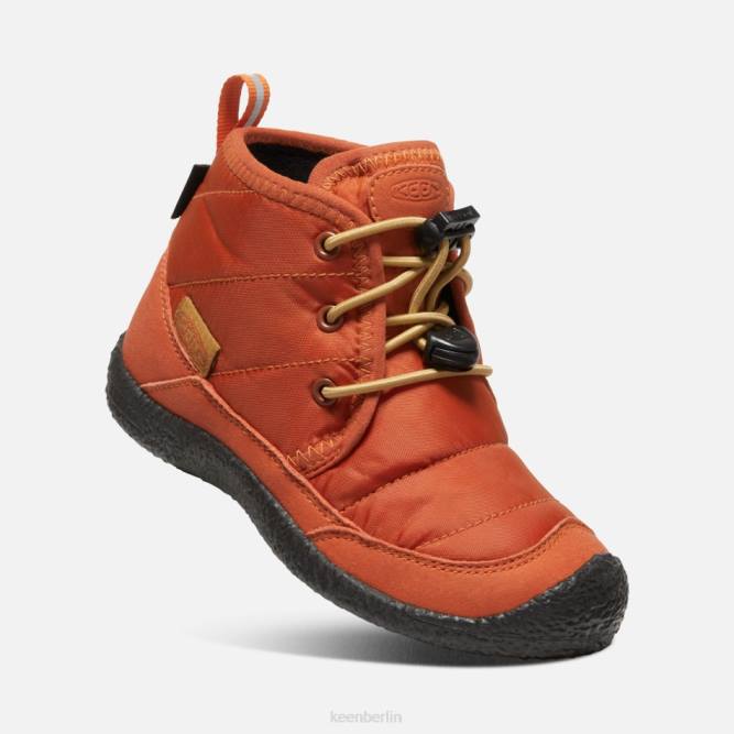 R0Z4310 jüngere \Howser II wasserdichte Chukka Keen Töpferton-schwarz