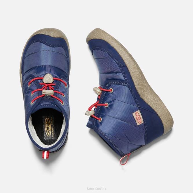 R0Z4315 Älterer wasserdichter Chukka „Howser II“ Keen blauer tiefroter Teppich