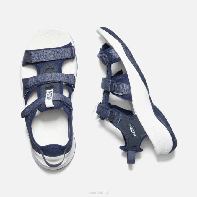 R0Z433 Offene Sandalen von Astoria West Keen blaue Nächte-schwarze Iris