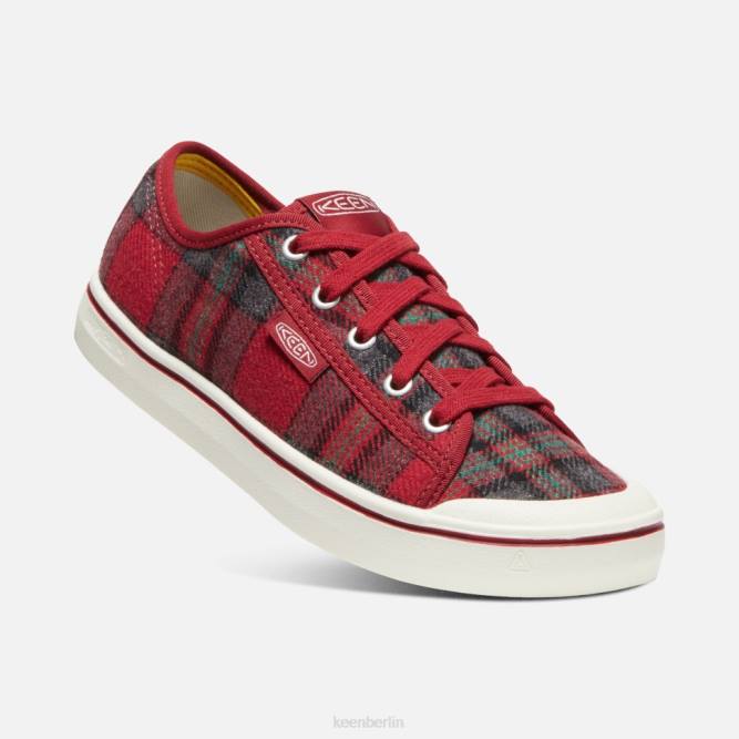 R0Z4352 Elsa V-Sneaker Keen rote karierte rote Dahlie