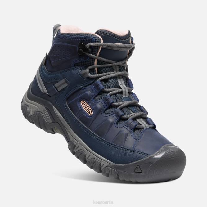 R0Z4359 Vintage Indigo-Pfirsich-Targhee III Waterproof Mid Keen Vintage-Indigo-Pfirsich-scharf