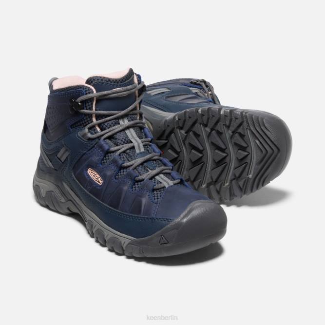 R0Z4359 Vintage Indigo-Pfirsich-Targhee III Waterproof Mid Keen Vintage-Indigo-Pfirsich-scharf