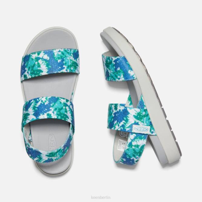 R0Z4376 Elle-Sandale mit Fersenriemen Keen Porzellan-Tie-Dye