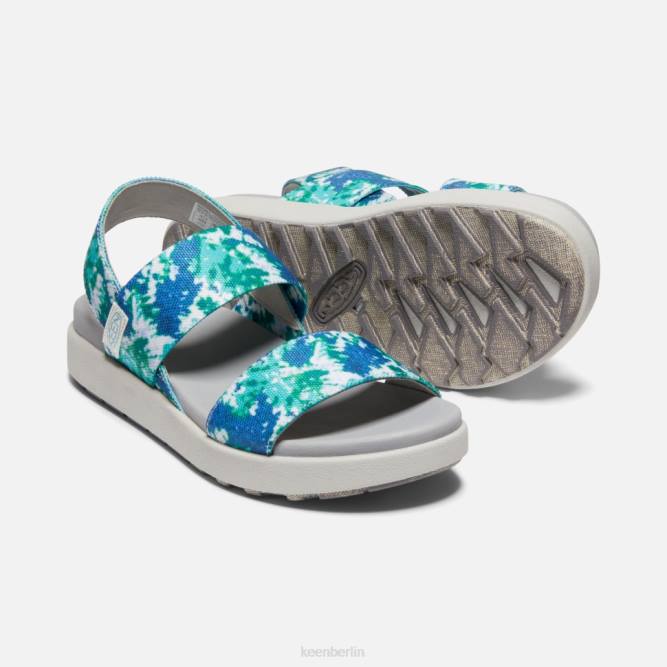 R0Z4376 Elle-Sandale mit Fersenriemen Keen Porzellan-Tie-Dye