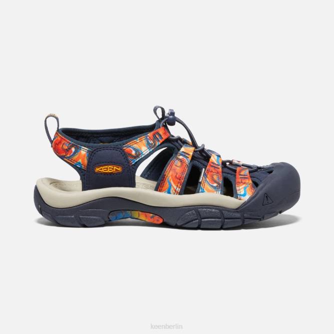 R0Z4407 Newport x Outdoor-Afro Keen grooviges Orange-Marineblau