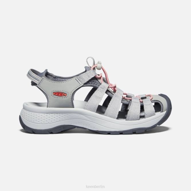 R0Z441 Astoria West Sandalen Keen Grau-Koralle