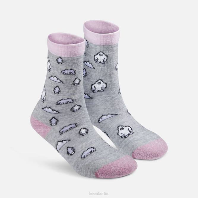R0Z4419 Bequeme Crew-Socken im 2er-Pack Keen Feder-Yeti-Druck
