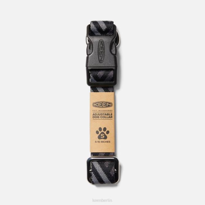 R0Z4440 Hundehalsband Keen Schwarz-Stahlgrau