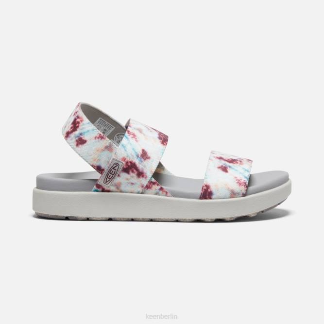 R0Z446 Lässige Sandalen von Elle mit Rückenriemen Keen Andorra-Tie-Dye