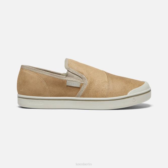 R0Z4487 Eldon-Ernteleder-Slipper Keen beige-silberne Birke