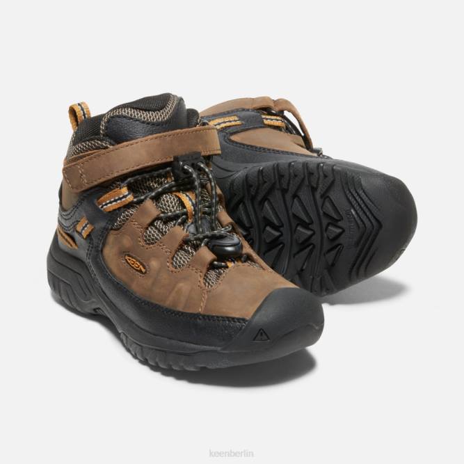 R0Z4534 Little \Targhee wasserdichter Stiefel Keen dunkles erdgoldenes Braun