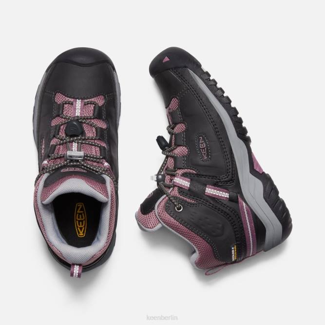 R0Z4535 Großer wasserdichter Targhee-Stiefel Keen Raben-Tulpenholz