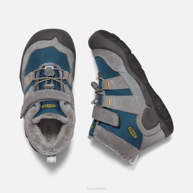 R0Z4541 kleiner Knoten-Chukka Keen Stahlgraublauer Flügelblaugrün