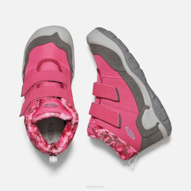 R0Z4545 Chukka mit großem Knoten und doppeltem Riemen Keen Frucht taubenschwarz