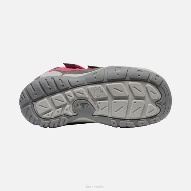 R0Z4545 Chukka mit großem Knoten und doppeltem Riemen Keen Frucht taubenschwarz