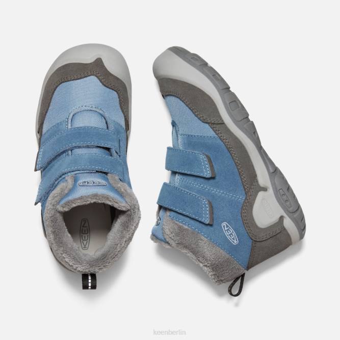 R0Z4554 Chukka mit großem Knoten und doppeltem Riemen Keen magnetblauer Schatten