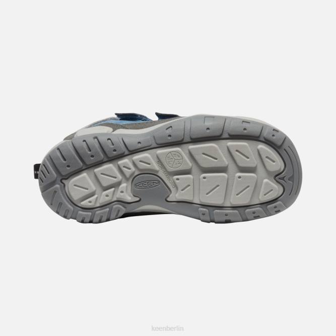 R0Z4554 Chukka mit großem Knoten und doppeltem Riemen Keen magnetblauer Schatten