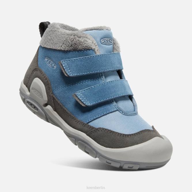 R0Z4554 Chukka mit großem Knoten und doppeltem Riemen Keen magnetblauer Schatten