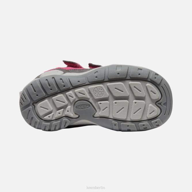 R0Z4556 Chukka mit kleinem Knoten und doppeltem Riemen Keen Frucht taubenschwarz