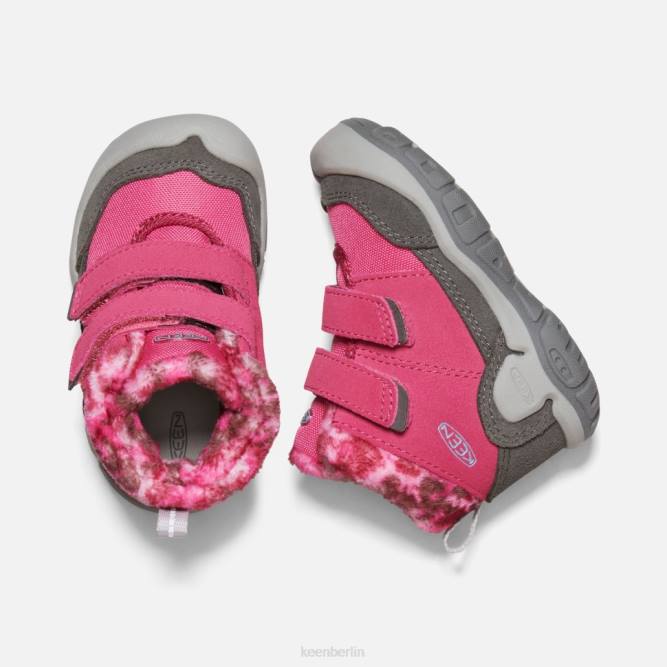 R0Z4564 Chukka mit Knoten und doppeltem Riemen für Kleinkinder Keen Frucht taubenschwarz