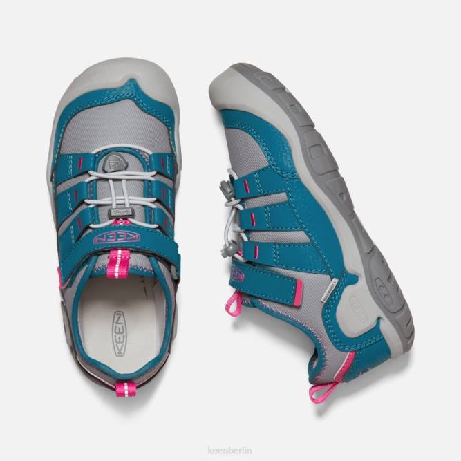 R0Z4576 Großer ausgehöhlter Sneaker mit Knoten Keen Legionsblau-Stahlgrau