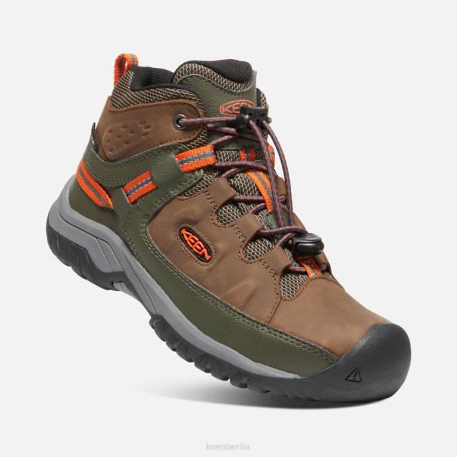 R0Z4599 Großer wasserdichter Targhee-Stiefel Keen dunkle Erd-Wald-Nacht