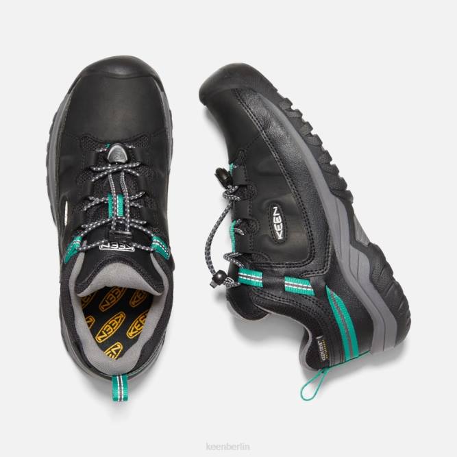 R0Z4604 Großer wasserdichter Targhee-Schuh Keen Schwarz-Stern-Weiß