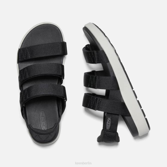 R0Z492 Elle Riemchen Keen Schwarzdampf