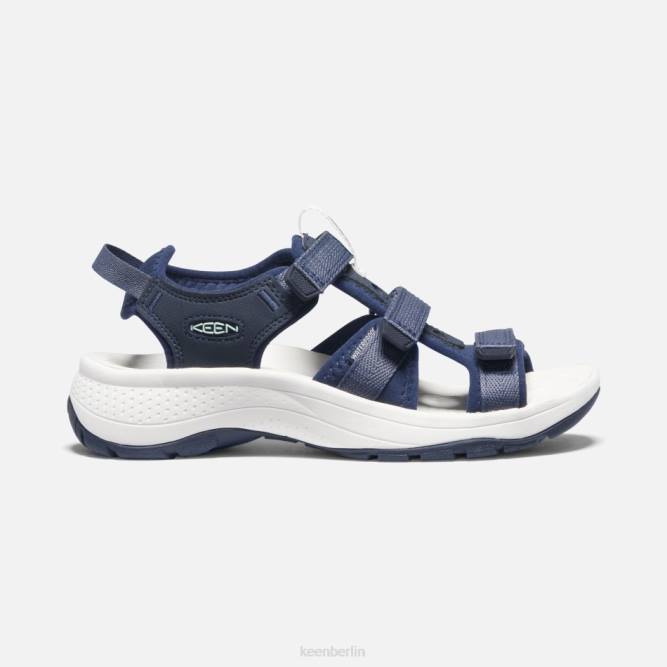 R0Z433 Offene Sandalen von Astoria West Keen blaue Nächte-schwarze Iris