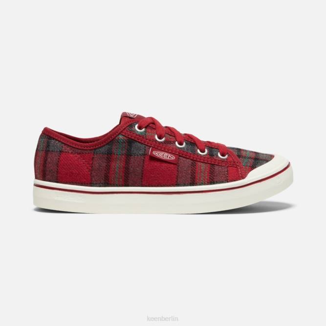 R0Z4352 Elsa V-Sneaker Keen rote karierte rote Dahlie
