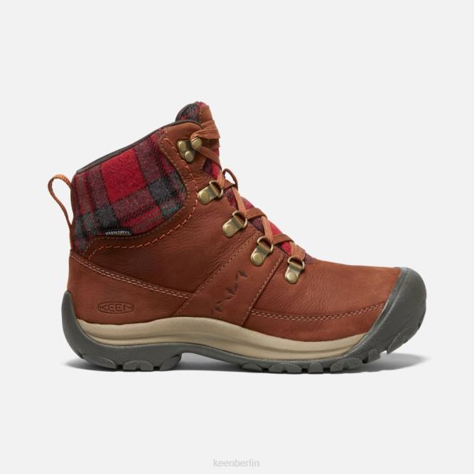 R0Z4190 Kaci III wasserdichter Winterstiefel Keen Schildpatt-rot kariert