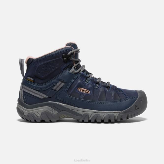 R0Z4359 Vintage Indigo-Pfirsich-Targhee III Waterproof Mid Keen Vintage-Indigo-Pfirsich-scharf