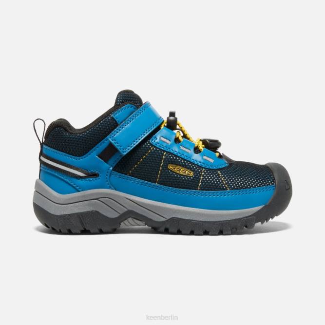 R0Z4282 Mykonos blau-gelbe jüngere ' Targhee Sport Vent Wanderschuhe Keen Mykonos blau-scharfes Gelb