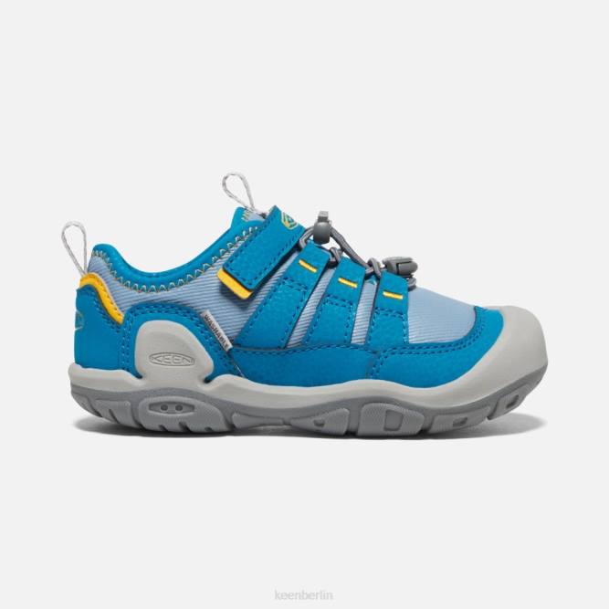 R0Z4562 Kleiner, ausgehöhlter Sneaker mit Knoten Keen blauer Schatten-Mykonos-Blau