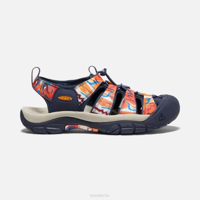 R0Z4405 Newport x Outdoor-Afro Keen grooviges Orange-Marineblau