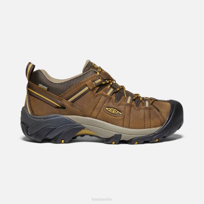 R0Z4252 Targhee II wasserdichte Wanderschuhe mit breiter Passform Keen Kaskadenbraun-Goldgelb